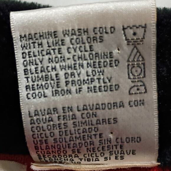 VTG Faux Fur Collar L Red Cardigan Sweater Kathie Lee Collection Cotton Blend - Picture 12 of 13